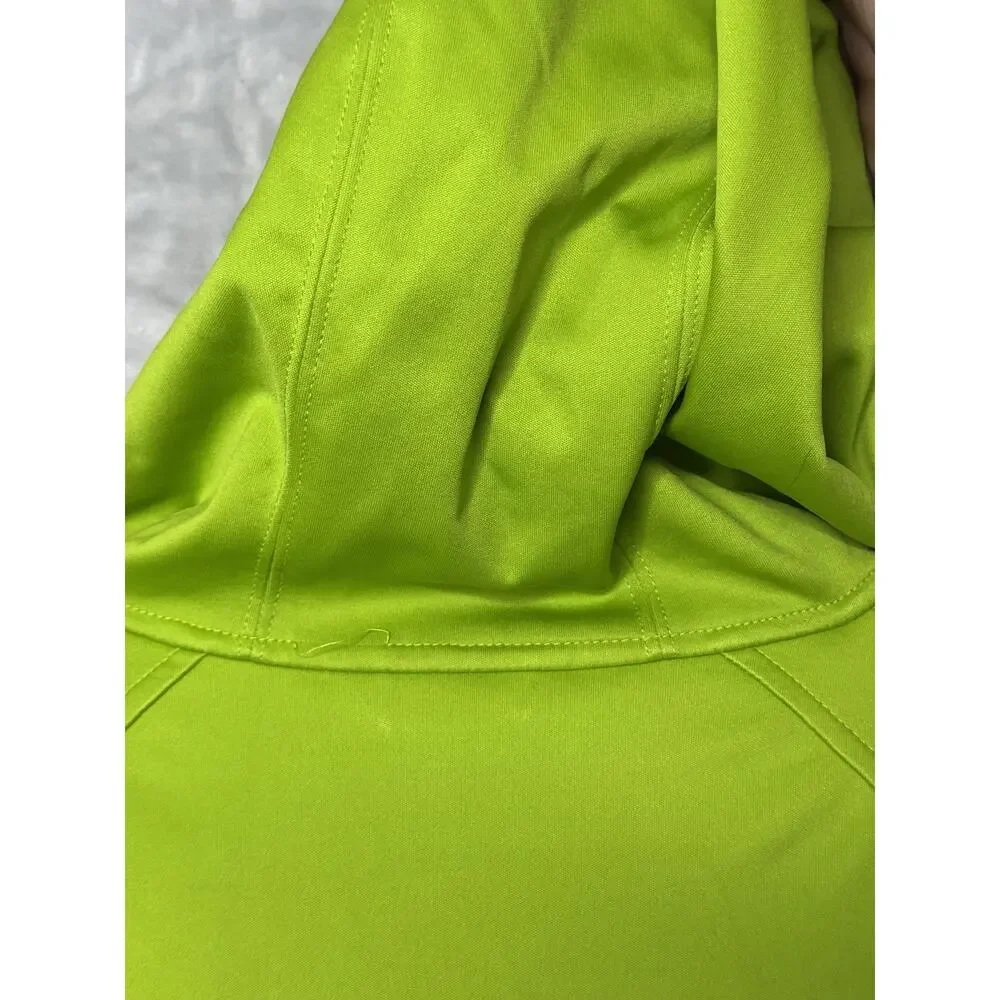 Nike ACG Jacket Womens XL Green Softshell Full Zip Hooded Windbreaker Running
